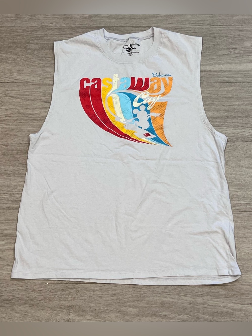 Disney Cruise Line Castaway Cay Bahamas Tank Top L